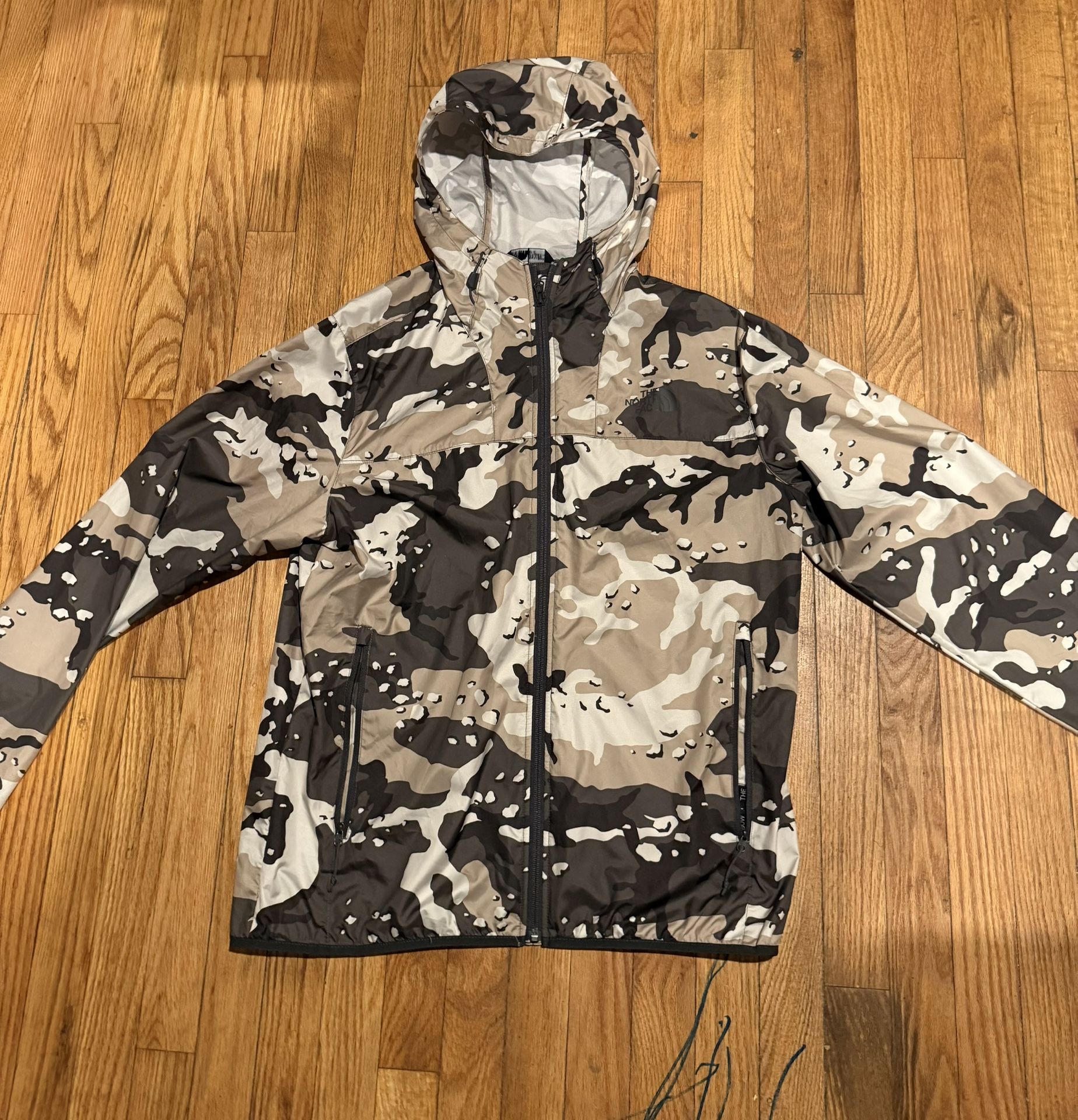 North Face Camo Windbreaker