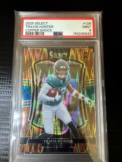 Travis Hunter copper Shock /899 PSA 9