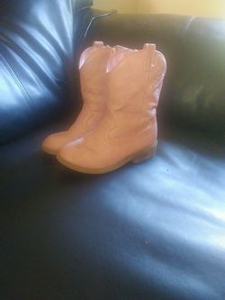 Girls pink boots
