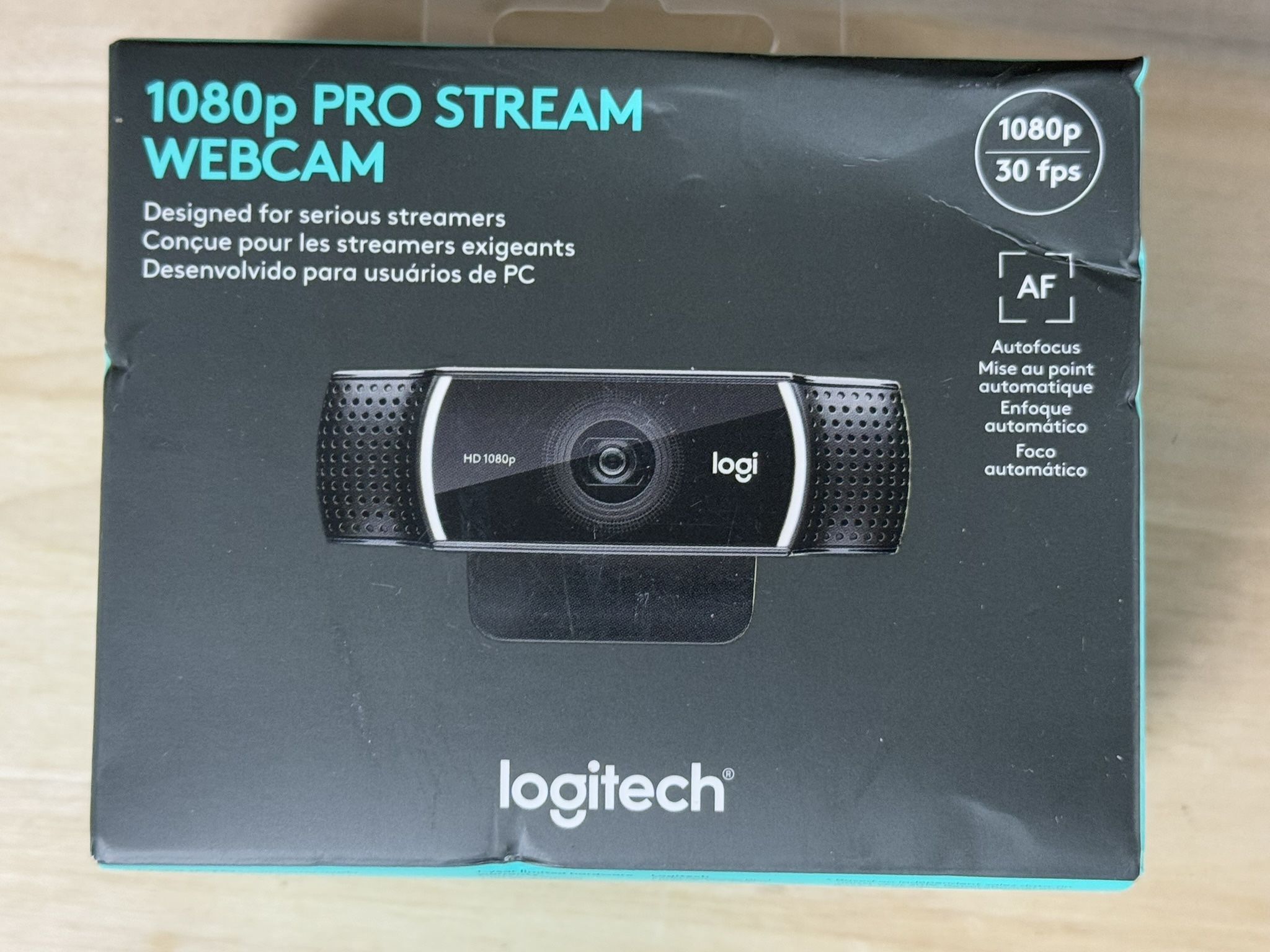 NEW! Logitech C920S 1080p Pro Stream Webcam 30fps HD Autofocus & Light Correction
