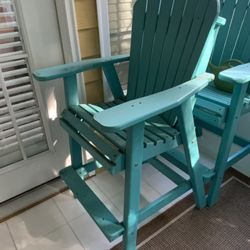 Bar Height Adirondack Style Balcony  Chair, Price Each 350