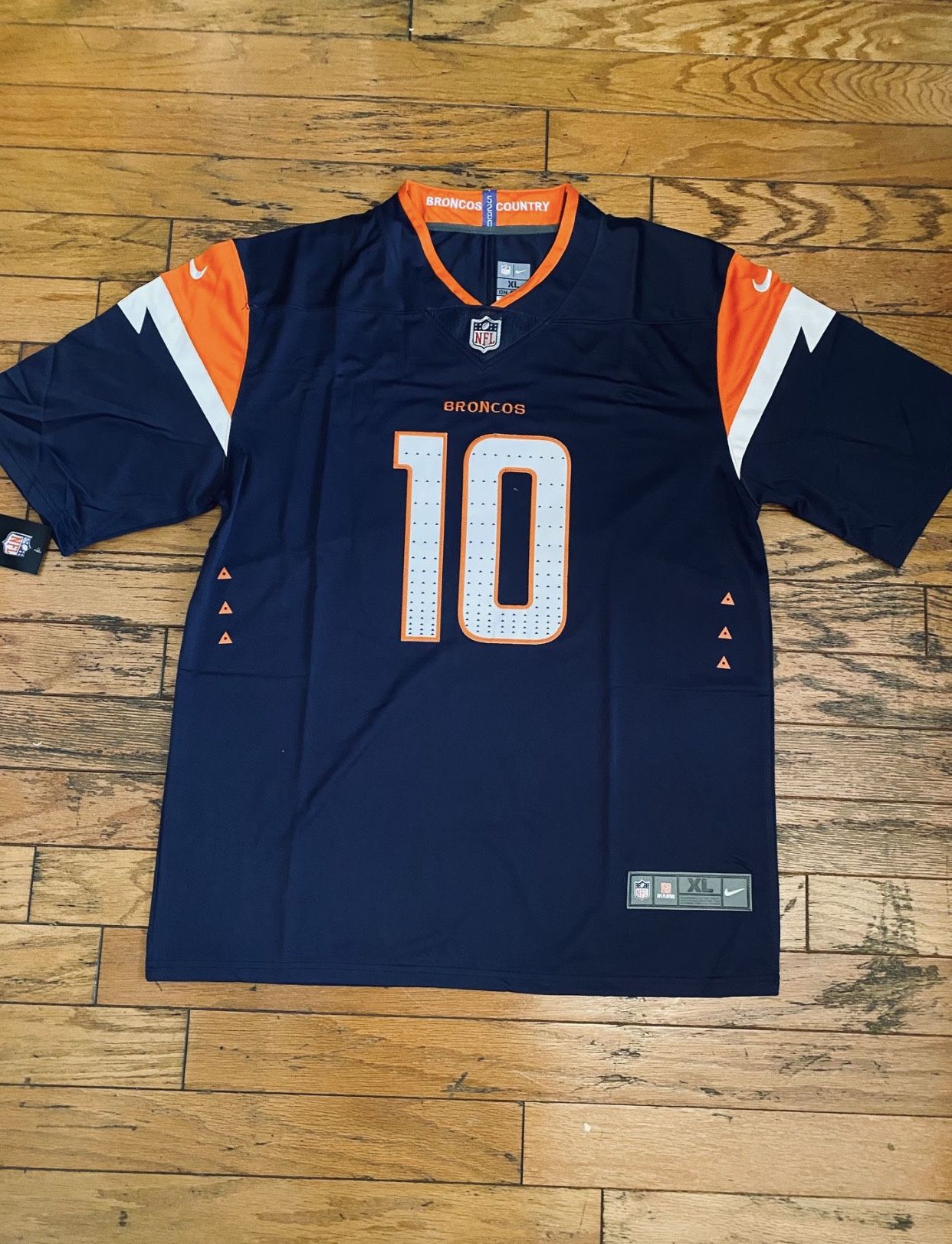 Men's Broncos Bo Nix Men's Navy Jersey Trikots