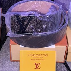 Black And Brown Louis Vuitton Belt