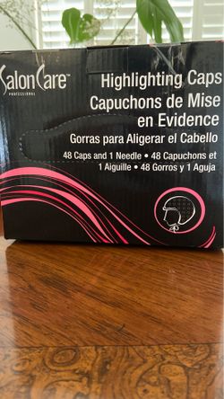 Salon Care Professional- Highlighting Caps 48 Caps and 1 Needle