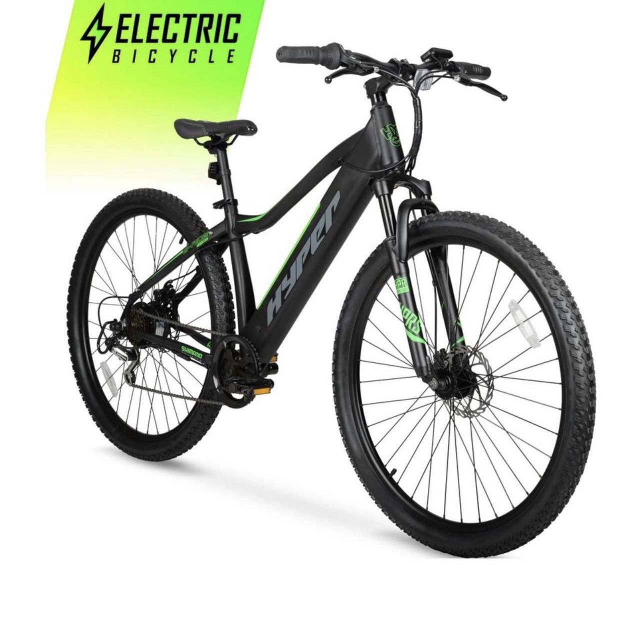hyper electric bicycle Hyper Bicycles Electric Bicycle Pedal Assist Mountain, 29 In. Wheels, Black  for Sale in Katy, TX