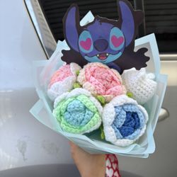 Stitch Crochet Flower Bouquet 