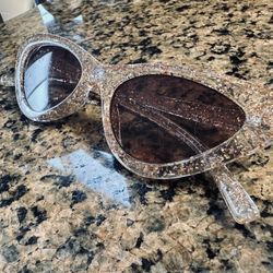 🔥1980’s Vintage Cats Eye Glitter Sparkle Sun Glasses🔥