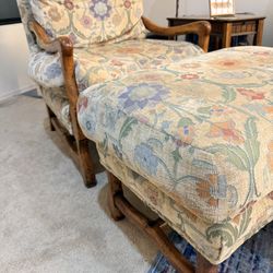 Provence Lounge Chair  & Ottoman by Fremarc Designs