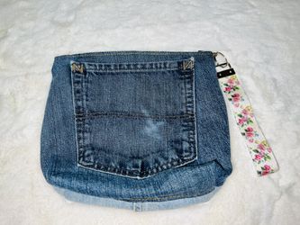 Denim Make Up Bag 