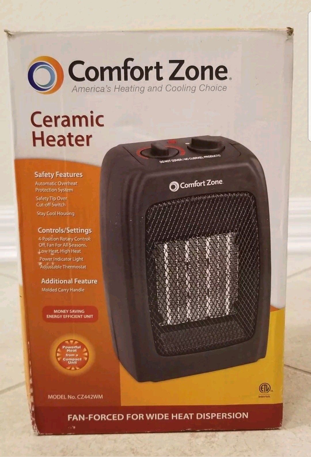 Comfort Zone Ceramic Space Heater CZ442WM Fan Forced Black for Sale in  Spring Hill, FL - OfferUp