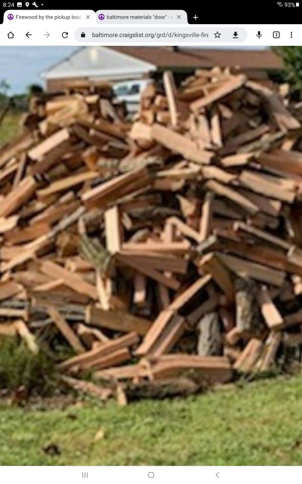 100% Cherry Firewood .... 100% Ash firewood Come On By And Will Help Load