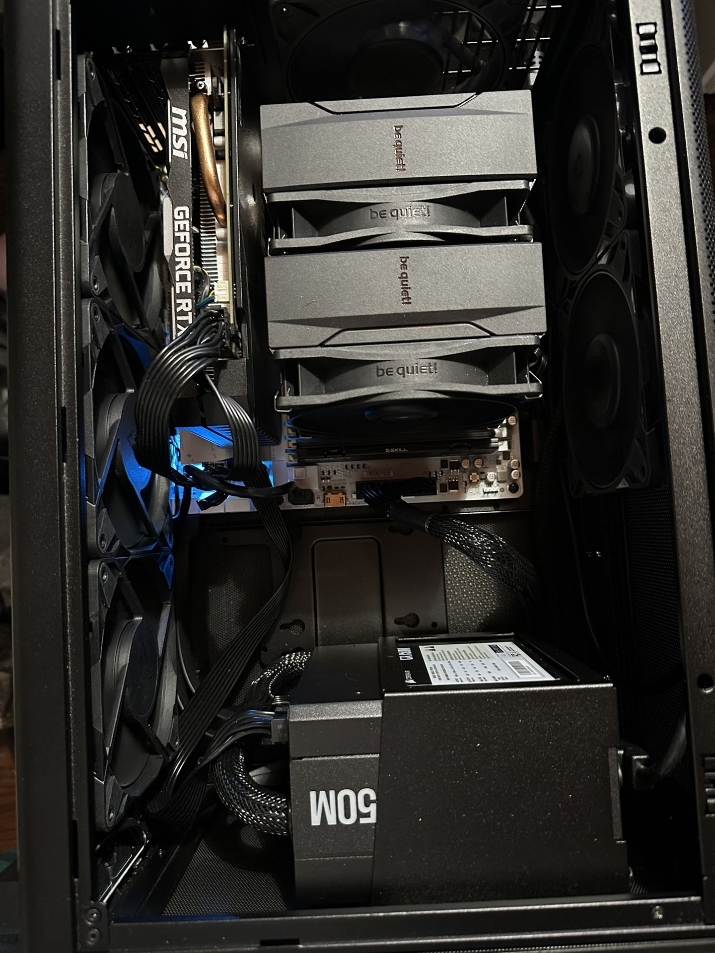 Lian Li A3 Case, B850m Elite Ice, Cx750m Psu, Arctic Fans, Be Quiet Cooler