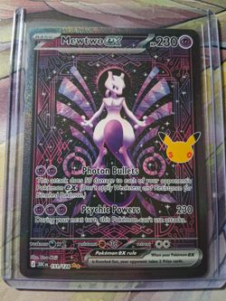 Mewtwo ex Pokémon Card 151/128 Secret Rare