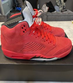 Jordan 5 Red Suede Size 9.5 2017 Deadstock