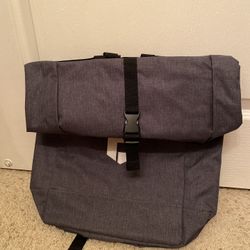 Gray Roll-Top Backpack 24”x16”