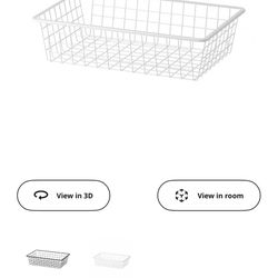 4 IKEA Aurdal wire baskets