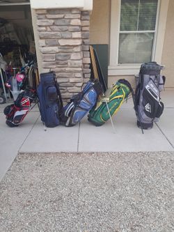 5 different Golf Bags $15-$25 each, Kids Golf Bag $15 See All Photos Read Description