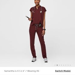 Figs Size Large Burgundy 