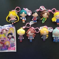 Monogram Sailor Moon Series 5 Figural Bag Clip Complete Set of 9 New