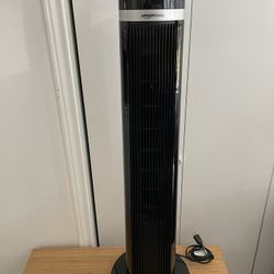 AmazonBasics Oscillating 3 Speed Bladeless TOWER FAN (40” Tall)