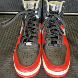 Nike Air Force 1 High LV8 NBA 75th Anniversary Red Black - 9.5