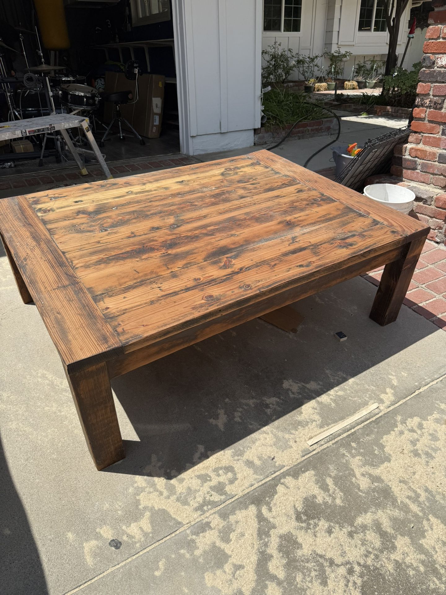 Large wooden Coffee Table