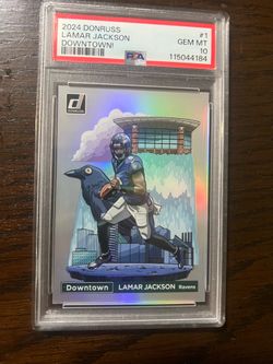 2024 DONRUSS OPTIC PSA 10 GEM MT DOWNTOWN! Lamar Jackson