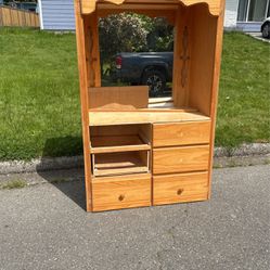 Free Antique Dresser w/ Mirror