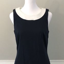 Vineyard Vines Scoop Neck Sundress in Navy Blue and White Trim (size 6)