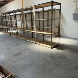 Heavy Duty Warehouse Quality 48 in W x 30 in D Boltless Steel Rack Storage Shelves Delivery Available