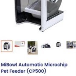 NIB   MiBowl Automatic Microchip Pet Feeder Closer Pets (CP500)