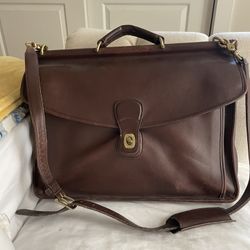 Coach Leather Vintage Brown Messenger Bag