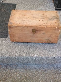 Wooden storage box