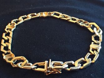 14k solid gold unique bracelet on market