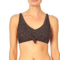 No Boundaries Junior's Polka Dot Bikini Top Sz M (7 -9)