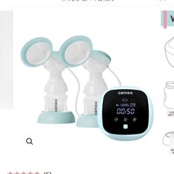 NIB Zomee Z1 RECHARGEABLE DOUBLE ELECTRIC BREAST PUMP