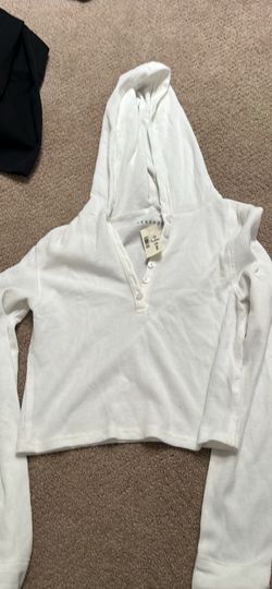 Aeropostale white long sleeve crop