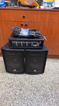 Harbinger m60 PA system 60 watt w/ speakers and cords