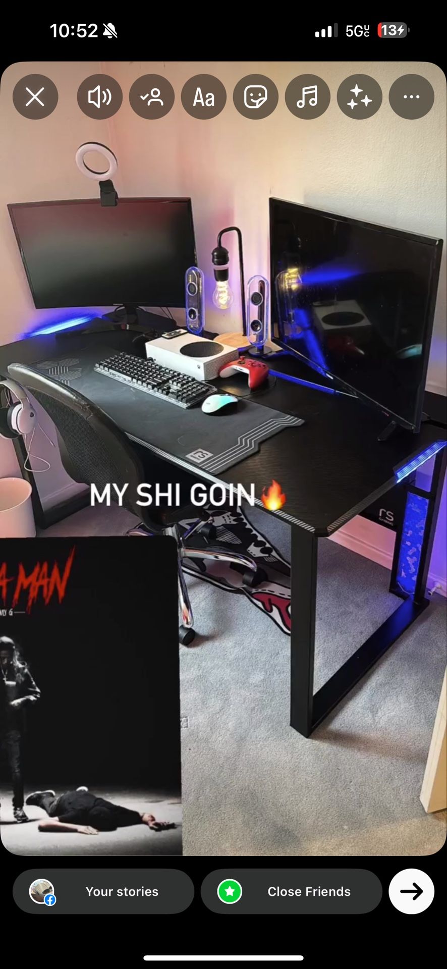 RS LED Gaming Set With Water Proof Mouse Pad