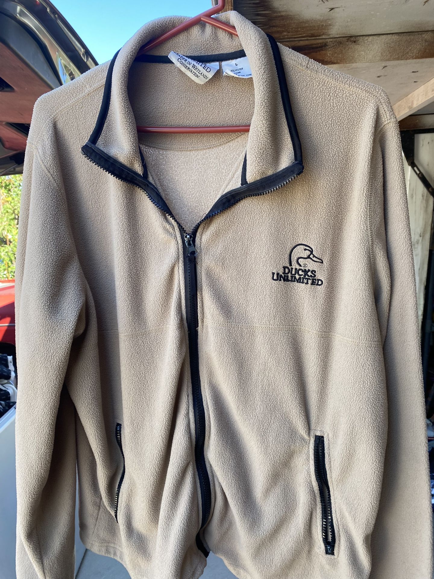 Zip up fleece size large