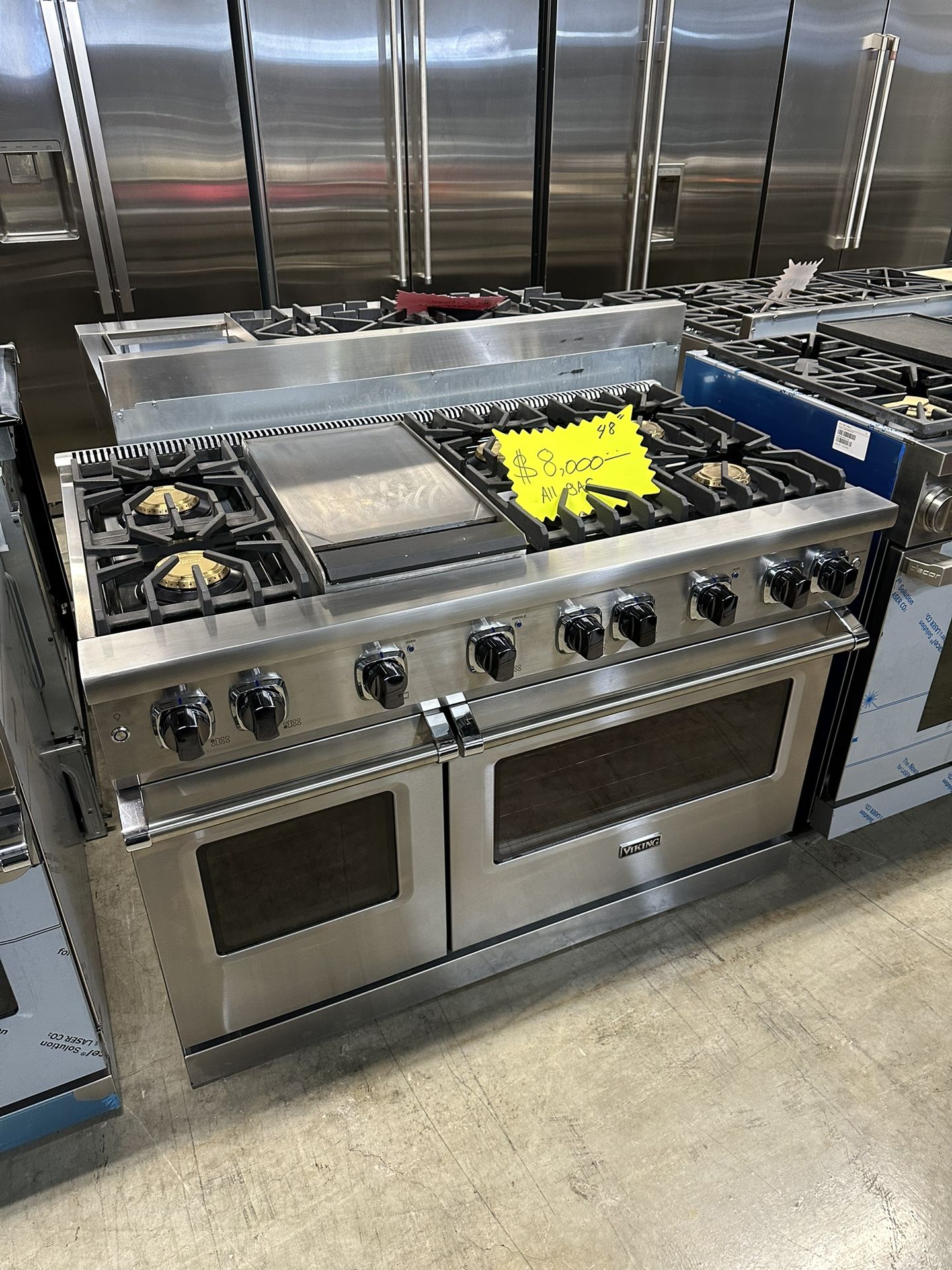 VIKING 48 inch gas stove new 