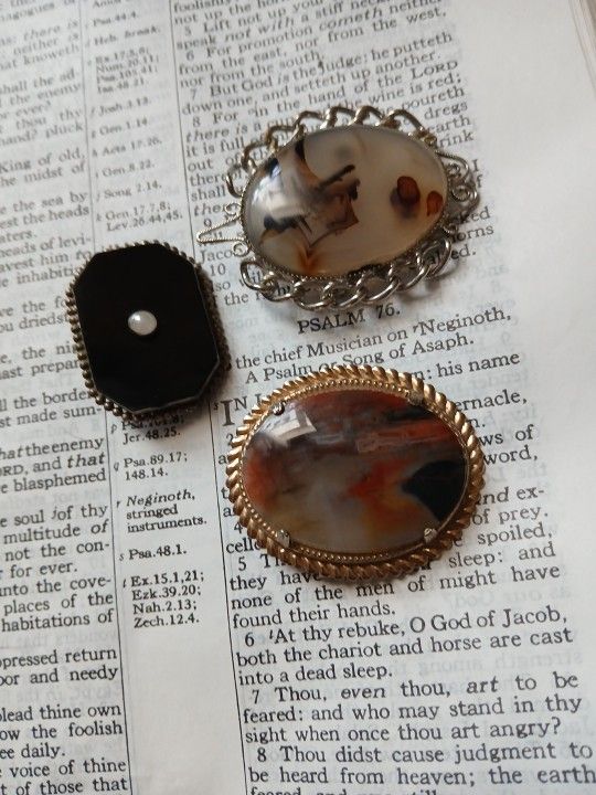 Lot Of 3 Authentic Vintage Brooches