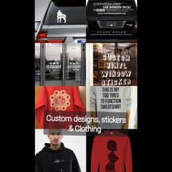 Vinyl Stickers, Decal, Logos, Graphics, Shirts, Sweaters, Clothing, Heat press