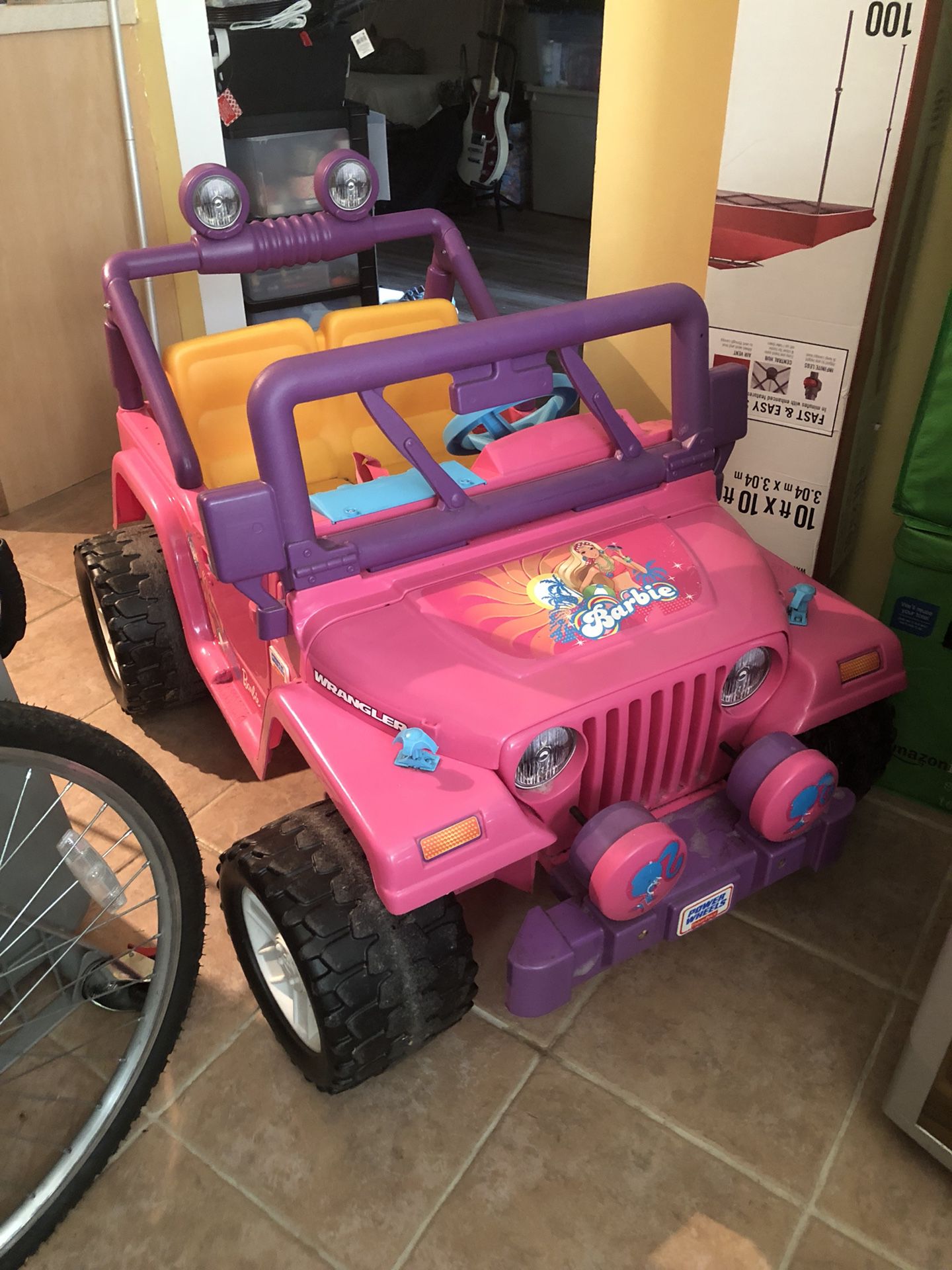 Electric Barbie Jeep Wrangler