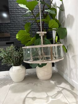 Modern drum chandeliers