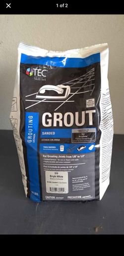 Grout, Bright White, 10 Lb Bag