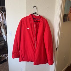 Red Nike Puffer Jacket 