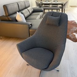 Modani Gray Swivel Chair