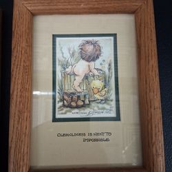 Set Of Small Framed Pictues