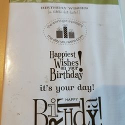 Stampin Up  Happiest  Birthday  Wishes 